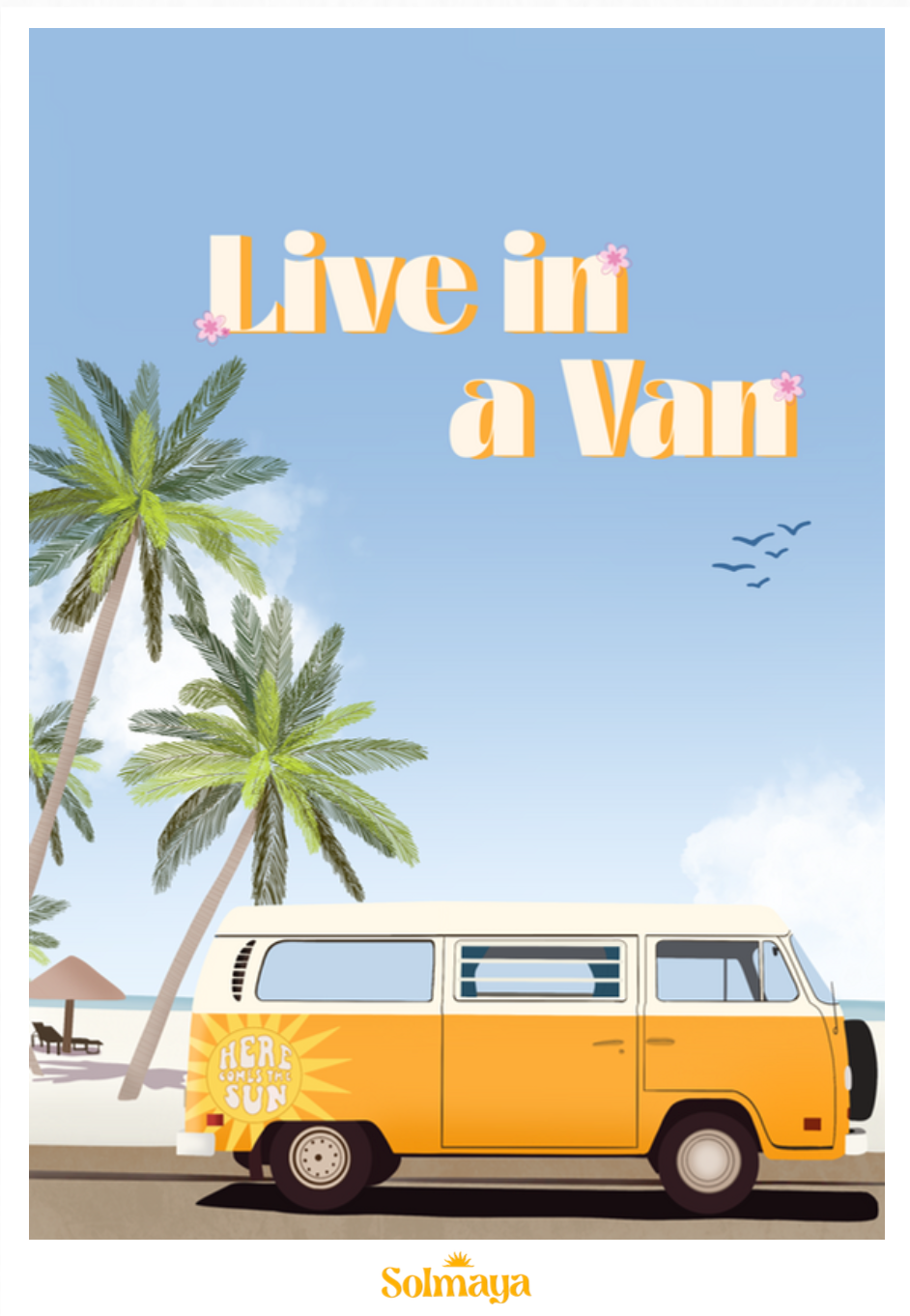 Affiche "Live in a van"