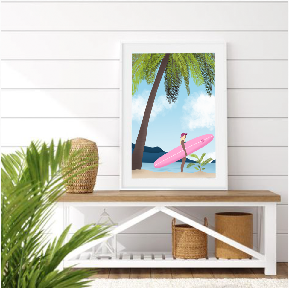 Affiche "Wild Surfer"
