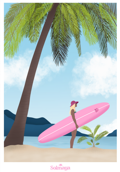 Affiche "Wild Surfer"