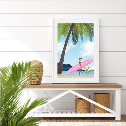 Affiche "Wild Surfer"