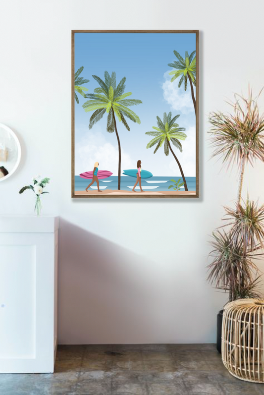 Affiche "Bajo las palmeras"