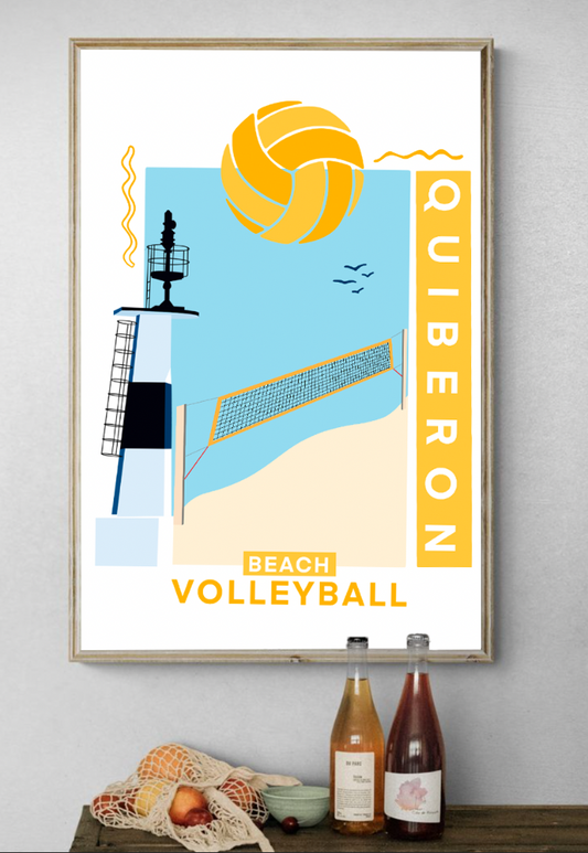 Affiche "Beachvolley Quiberon"