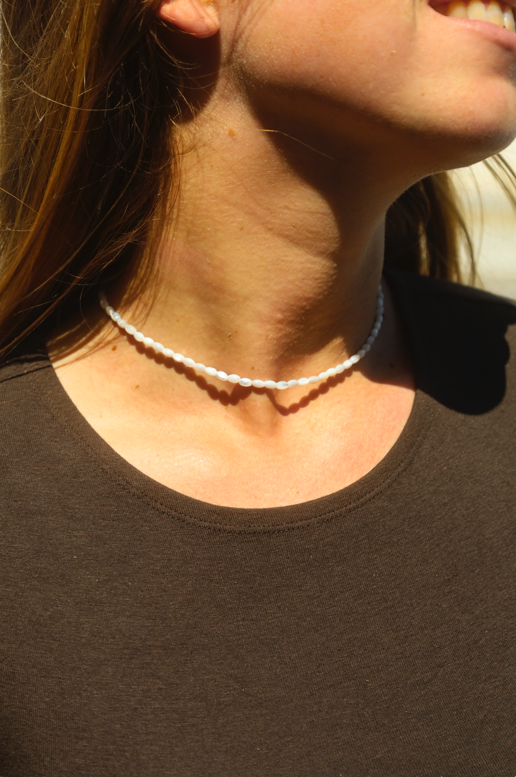 Collier en petites perles de nacre