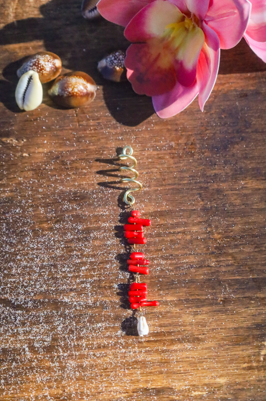 Spirale pour cheveux "Rouge"