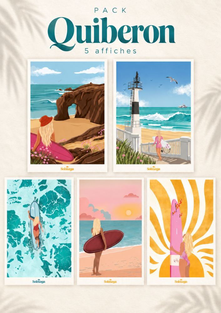 Pack "Quiberon" - 5 affiches A5