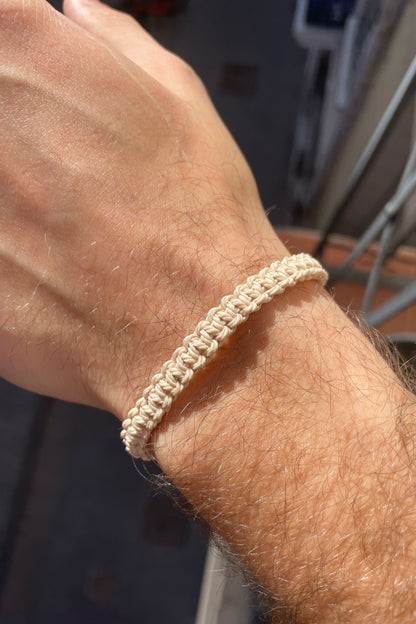 bracelet homme tressé en macramé